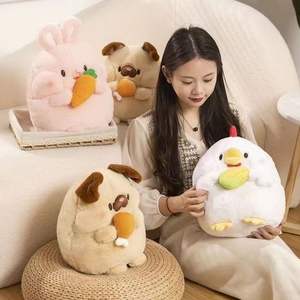 Chubby Cute Puppy Holding Chicken Legs Doll <span class=keywords><strong>Juguete</strong></span> <span class=keywords><strong>de</strong></span> peluche suave para niños Regalo <span class=keywords><strong>de</strong></span> cumpleaños para bebés y niños pequeños - Product Image 4