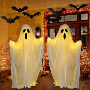 Agent de Dropshipping Shopify pour la distribution de décorations d'Halloween 2026 : Fantôme effrayant lumineux qui brille dans le noir pour porte d'entrée et jardin - Product Image 4