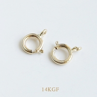 Grande Promotion Fermoirs Anneaux à Ressort en Or Rempli 14K pour Bracelets, Colliers et Création de Bijoux – Tailles 5mm, 5.5mm, 6mm, 7mm