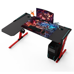 Escritorio de juegos para <span class=keywords><strong>PC</strong></span> en forma de <span class=keywords><strong>L</strong></span>, escritorio de esquina con RGB, novedad, venta al por mayor de fábrica - Product Image 2