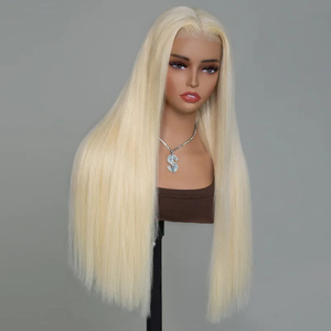 Perruque en cheveux vierges brésiliens Remy 613, longue, blonde, HD transparente, avec baby hair, pour femmes, densité 150%, vente en gros - Product Image 1