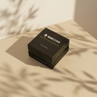 Mini boîte en carton personnalisée avec logo pour pots ronds de concentrés, pour huiles essentielles et extraits d'herbes, 1g, 7ml, 5ml