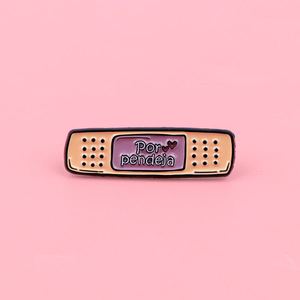 Spilla Creativa a Forma di Benda con Citazione, Distintivo in Metallo Carino, Gioielli alla Moda, Stampa UV, Nichel Nero, Accessori Decorativi per la Laurea, Disponibile - Product Image 2