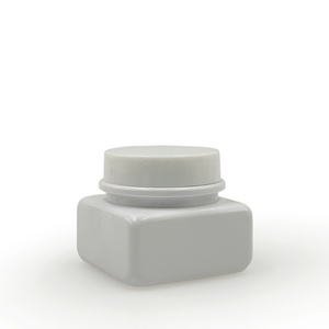 Vente en gros d'usine, pots cosmétiques en plastique carrés noirs de luxe vides de 5G et 15G avec couvercle à vis rond pour crème pour les yeux et lotion - Product Image 6
