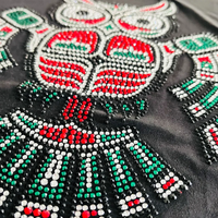 Transfert de strass personnalisé motif hibou, style mexicain, applique en cristal thermocollante, motifs thermocollants pour T-shirts, vêtements et jeans DIY