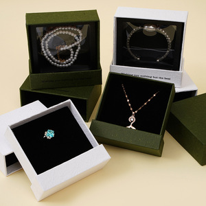 Pink Custom Personal logo Luxury Bracelet Sliding Drawer Jewelry <b>Box</b> Silk Bracelet Pendant Ring Storage Packaging Jewelry <b>Box</b> - Product Image 4