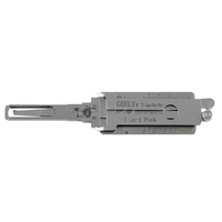 Décodeur 2-en-1 GEELY LISHI pour outil de crochetage de serrures GEELY V.3 pour serruriers (Argent)