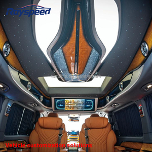 Vehículo de Lujo <span class=keywords><strong>Toyota</strong></span> Hiace de 9 Plazas, Conversión Completa con Interior Negro y Naranja, Volante a la Izquierda, Interior Completo en Venta - Product Image 5