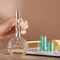 Flacon pulvérisateur de parfum en aluminium et cuir 5 ml – Mini vaporisateur de voyage pour recharges de parfum, cosmétiques et lotions personnelles
