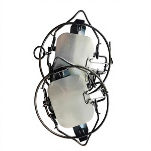 Lot de 2 Pièges à Souris Humains en Acier Inoxydable à Ressort pour Marmottes, Taupes, Écureuils, Opossums - Utilisation Extérieure, Installation Facile (6"x6"x2") - Product Image 1