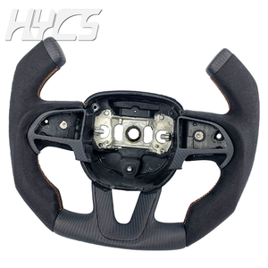 Volante Deportivo Personalizado de Fibra de Carbono y Cuero para Dodge Challenger SRT Charger <span class=keywords><strong>Durango</strong></span> - Product Image 2