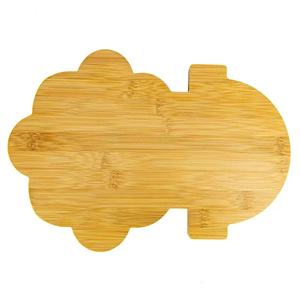 Tabla de cortar de bambú con forma de cordero Stars, juego de 3 piezas para queso, duradero y portátil para servir comida de bebé - Product Image 4