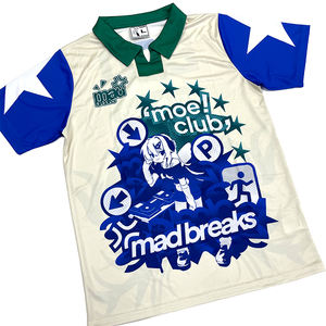 Personalizado Retro secado rápido sublimación alta calidad cómodo transpirable 100% poliéster fútbol Jersey uniforme - Product Image 3