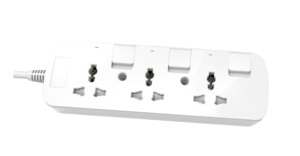 Cables de Alimentación con Conector Hembra <span class=keywords><strong>IEC</strong></span> y Conector Macho BS, Cables de Extensión con Interruptor Individual, Enchufe UK, 2 Puertos USB-C, IP20, Carcasa de PC/PP + Completo - Product Image 2