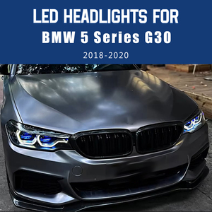 Faros LED HCMOTIONZ para BMW Serie 5 2018-2020 G30 G38 525i, 530i, 535i, <span class=keywords><strong>540i</strong></span>, 550i Conjunto de faros delanteros de proyección - Product Image 2