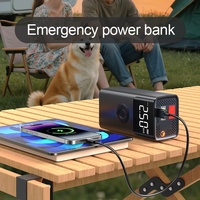 Démarreur de secours 12V pour voiture, pompe à air, dispositif multifonction tout-en-un, booster de batterie, gonfleur de pneus, affichage numérique