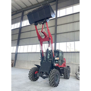 Cargador Frontal de 1.5t, Cargador de Ruedas Multifuncional Hidráulico, Mini Cargador de Ruedas Compacto Articulado con Neumáticos para Césped - Product Image 1