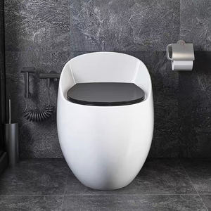 Y302 आधुनिक शैली wc सिरेमिक फर्श खड़ा एक टुकड़ा अंडे के आकार शौचालय उच्च गुणवत्ता वाले शौचालय कटोरे - Product Image 6