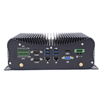Sin ventilador Industrial Mini Core PC I7 10510U 8565U I5 8265U Dual i211 Lan GPIO DB9 serie COM 36V Computador 3G SIM 4G