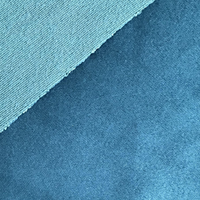 Tissu en velours 100% polyester, serviette en velours bleu personnalisée, velours hollandais, tissu d'ameublement, rideau, canapé, tissu hollandais