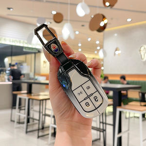 Funda <span class=keywords><strong>de</strong></span> Silicona y Aleación <span class=keywords><strong>de</strong></span> Zinc para Llaves <span class=keywords><strong>de</strong></span> Coche Maserati Levante Ghibli Levante Quattroporte, Anillo para Llaves, Llavero, Bolsa - Product Image 5