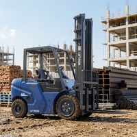 Peralatan Distribusi Material Pusat Penyimpanan Industri Liftron CPD25 Forklift Listrik Ban Padat Baterai Lithium-Ion