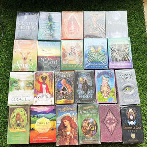 Cartas de Tarot Más Vendidas, Cartas de Bruja Ángel Doradas y Negras con Bordes Dorados, Mazo de Cartas de Oráculo con Bolsas de Terciopelo y Caja Magnética - Product Image 5