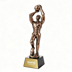 Nouveau Trophée de Basketball en Résine Personnalisé, Vente Chaude Directe Usine, Or/Argent/Bronze, Trophée de Slam Dunk pour <span class=keywords><strong>Ligue</strong></span> de Basketball - Product Image 4