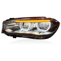 Feux avant SJC Auto V2 Dual DRL pour BMW X5 F15 2014-2018, phares adaptatifs Plug and Play, DRL jaune et blanc, yeux d'ange