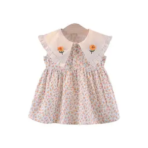 Bebe1 — robe d'été pour petite fille, rose Floral, tenue élégante, 3 ans