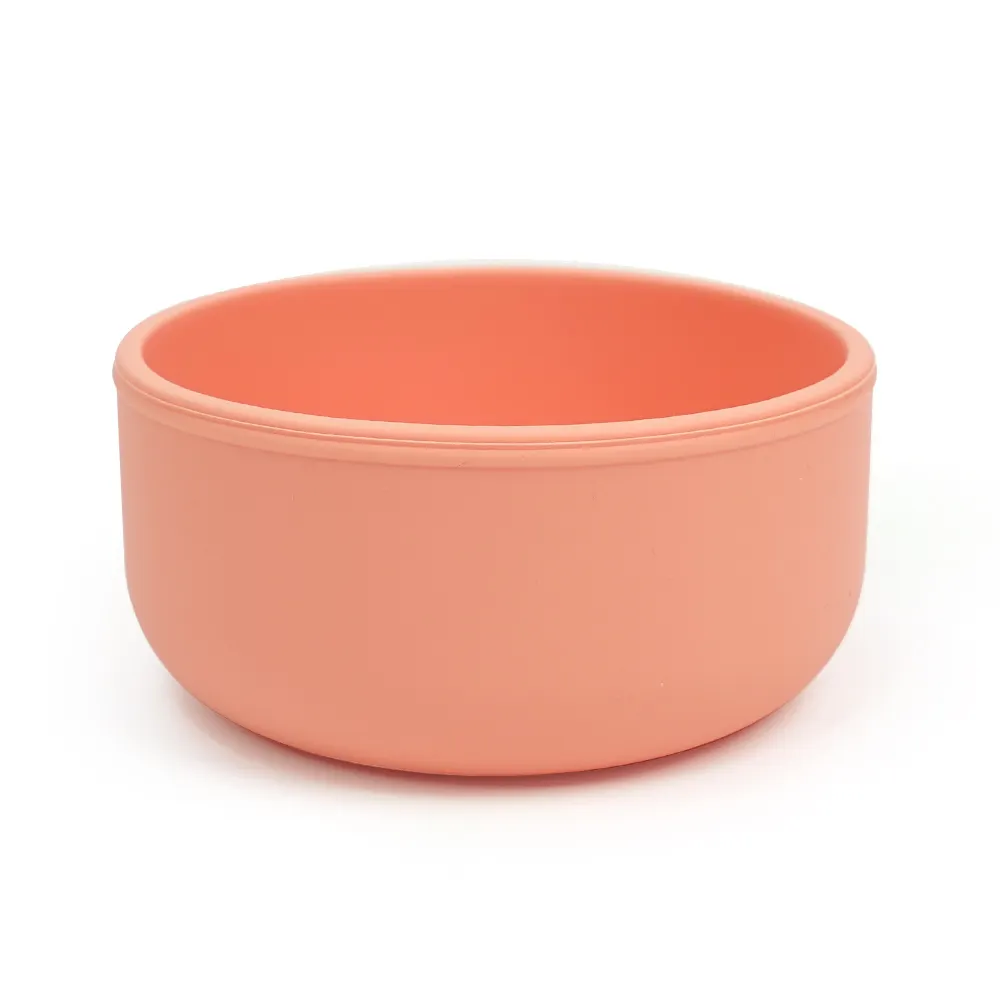 وعاء تغذية سيليكون بشعار مخصص قابل للطي هدية مجانية من مادة BPA على الغذاء وعاء طفل من السيليكون