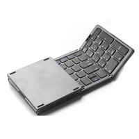Usine en gros 81 touches Portable Mini trois-pliage BT clavier sans fil clavier pliable pour ordinateur portable tablette téléphone