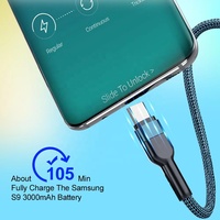 Câble usb c de type c pour recharge rapide et transfert de données, cordon de chargeur pour Samsung s21 s20 A51 s22 xiaomi mi 10 note 9s 8t