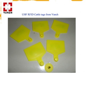 Étiquette d'oreille RFID UHF 840-960 MHz pour l'identification des animaux, gestion du bétail et élevage, pour l'étiquetage des animaux - Product Image 2