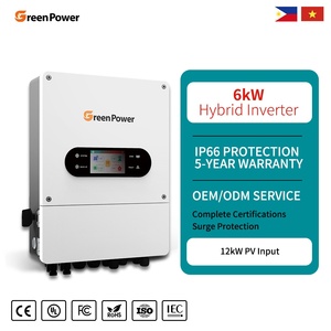 Sistema Híbrido Solar Greenpower Ip66 de 6kw Monofásico para Uso Doméstico, Nuevo en Filipinas y Vietnam, con Precio Razonable, Gp-6000-48pl1 - Product Image 1