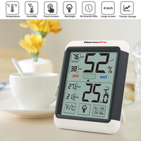 ThermoPro TP55 Thermomètre numérique LCD de laboratoire Hygromètre Station météo professionnelle avec aimant