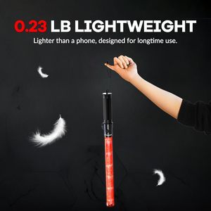 交通警告懐中電灯バトン54cmレッドグリーンPVC ABS LED安全ワッド - Product Image 3