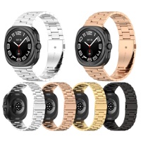 Correa de Repuesto de Metal de Acero Inoxidable 304 de 3 Eslabones para Reloj Samsung Galaxy Watch Ultra y Ultra 2 de 47 mm 2026