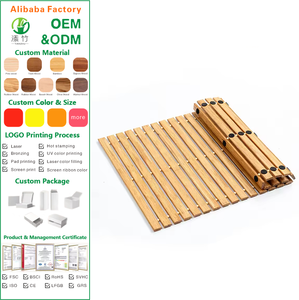 <span class=keywords><strong>Tapis</strong></span> de bain <span class=keywords><strong>antidérapant</strong></span> et imperméable <span class=keywords><strong>en</strong></span> bambou et teck massif, écologique, pour <span class=keywords><strong>douche</strong></span> et baignoire, vente <span class=keywords><strong>en</strong></span> gros 2025 - Product Image 1