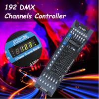 Consola de escenario profesional DMX 512 Controlador USB de 192 canales para iluminación LED