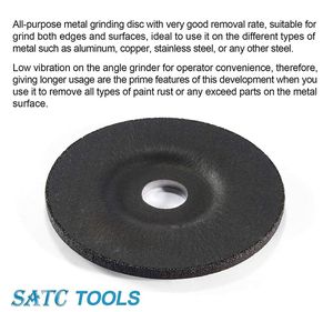 En stock, 100 pièces, meule à tronçonner <span class=keywords><strong>de</strong></span> type 27 <span class=keywords><strong>de</strong></span> 4-1/2" x 1/4" x 7/8" pour métal et acier inoxydable, production rapide pour meuleuse d'angle - Product Image 6