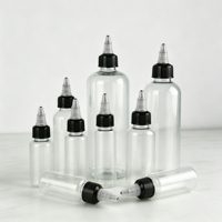 Offre Spéciale – Flacons Compressibles Ronds Vides en PET/PE de 50 ml, 60 ml, 100 ml pour Cosmétiques Liquides, Huiles, Encres de Tatouage et Pigments