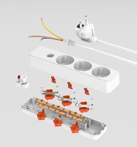 Multiprise Électrique Personnalisée 3500W avec Protection Surtension, Fiche UE, Câble Rallonge et Bloc Prises - Product Image 6
