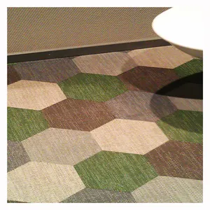 高档酒店装饰防污防水聚氯乙烯编织强化地板地毯乙烯基地砖