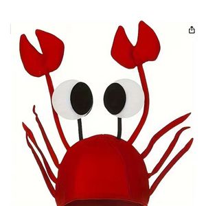 Chapeau de crabe amusant, taille unique, accessoire de fête sur le thème des créatures marines - Product Image 5