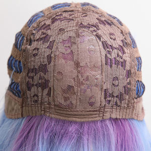 Smilco วิกผมบ๊อบไล่ระดับสีฟ้า-ม่วง-วิก SM039สังเคราะห์14นิ้วขั้นสูง - Product Image 5