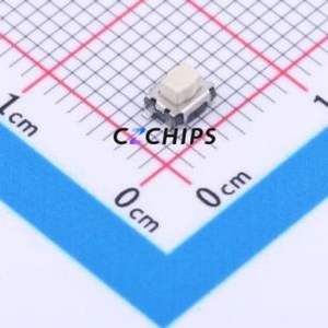 GT-TC034A-H025-L1NB Tactile Switch SMD Switch Single Pole Single Throw Knob Button 1.6N Vertical Mount - Product Image 1