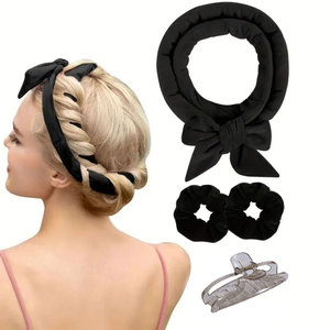 New heatless quăn thiết lập không có nhiệt tóc dụng cụ uốn qua đêm lọn tóc Blowout que mềm lớn bọt nhung tóc con lăn để ngủ - Product Image 2