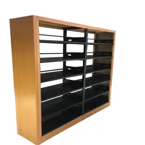 Knock de madera de la estantería para librería o biblioteca de la escuela almacén Pie de almacenamiento estante de exhibición