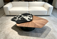 Table basse moderne en marbre naturel, style luxe léger et simple, pour salon, hôtel, maison, villa, appartement, club, centre commercial